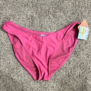 Shade & Shore Pink Bikini Swimwear Bottoms size Large